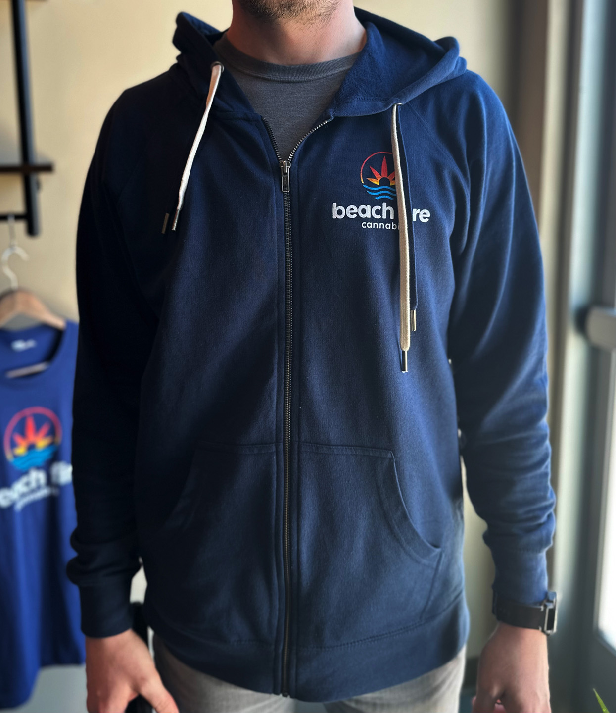 Indigo Full Zip Sweatshirt | S
